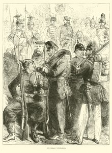 Porosz egyenruhák, 1870. augusztus alkotó: English School