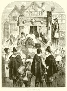Prynne a Pillory-ban alkotó: English School