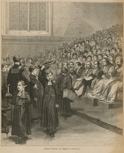 Nyilvános vacsora a Christs Kórházban alkotó: English School