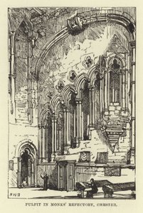 Szószék a Monks Refectoryban, Chesterben alkotó: English School
