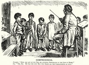 Punch rajzfilm: Átfogó – hitoktatási óra (metszet) alkotó: English School