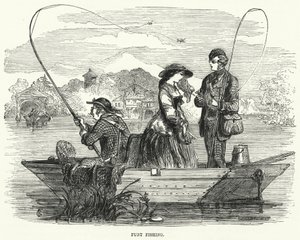 Punt halászat (metszet) alkotó: English School