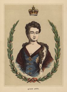 Queen Anne (színes metszet) alkotó: English School