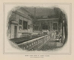 Anna királynő szobája a Szent Jakab-palotában alkotó: English School