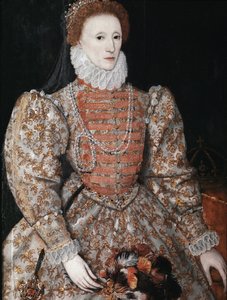 I. Erzsébet királynő, 1575 körül (olaj, tábla) alkotó: English School
