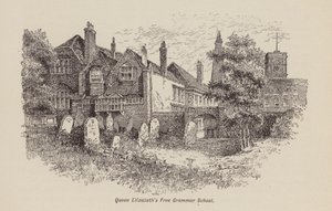 Erzsébet királyné szabad gimnáziuma (litho) alkotó: English School