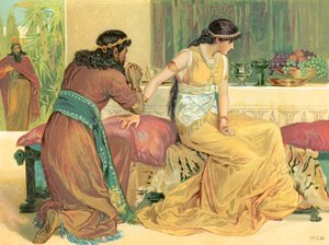 Eszter királynő és Hámán alkotó: English School