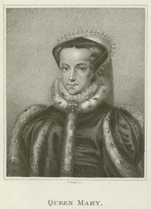 Mária királynő (metszet) alkotó: English School
