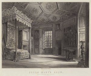Mária királynő szobája, Holyrood palota (metszet) alkotó: English School
