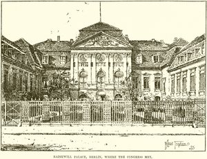 Radziwill-palota, Berlin, ahol a Kongresszus ülésezett alkotó: English School