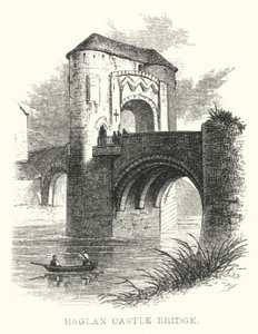 Raglan Castle Bridge (metszet) alkotó: English School