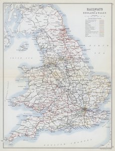 Anglia és Wales vasútjai (színes litográfia) alkotó: English School
