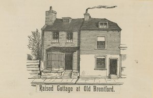 Felemelt házikó a régi Brentfordban alkotó: English School