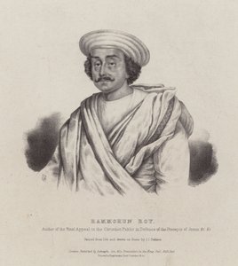 Ram Mohan Roy, indiai filozófus, reformer, a Brahmo Sabha mozgalom alapítója (litho) alkotó: English School