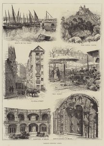 Zavaros vázlatok, Lisszabon (metszet) alkotó: English School