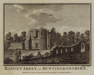 Ramsey Abbey, Huntingdonshire (metszet) alkotó: English School