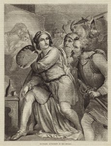 Raphael megtámadta a műtermében alkotó: English School
