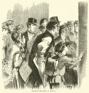 A híreket olvasva Berlinben, 1870 novemberében alkotó: English School