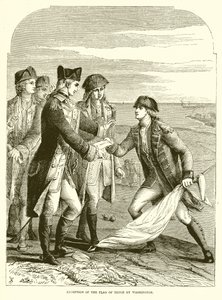 A fegyverszünet zászlajának átvétele Washingtonban alkotó: English School