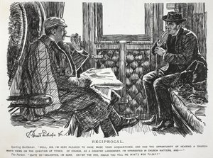 Kölcsönös, illusztráció a Punchból alkotó: English School