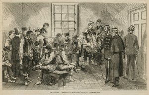 Toborzás: Várakozás az orvosi vizsgálat letételére alkotó: English School