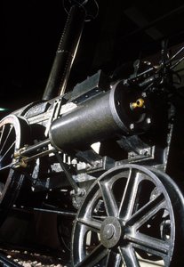 Stephensons Rocket maradványai, 1829 (fém) (részlet) alkotó: English School