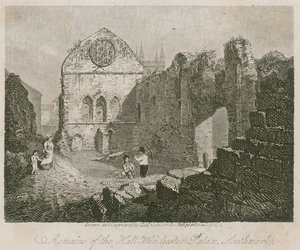 A csarnok maradványai, Winchester palota, Southwark alkotó: English School