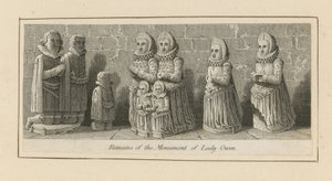 Lady Owen emlékművének maradványai alkotó: English School