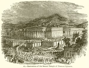 Diana második templomának helyreállítása Efézusban alkotó: English School
