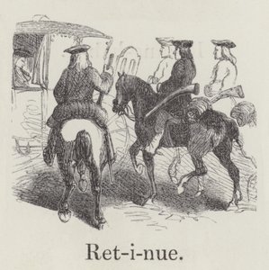 Retinue (metszet) alkotó: English School