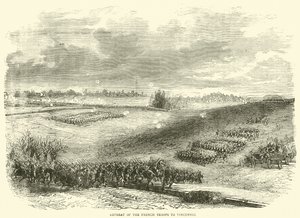 A francia csapatok visszavonulása Vincennes-be, 1870. december alkotó: English School