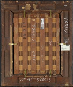 I. Erzsébet királynő portréjának hátlapja, 1580 körül (olaj, tábla) (lásd még: 4073484 és 4073485) alkotó: English School