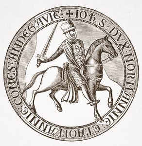 János király pecsétjének hátoldala alkotó: English School