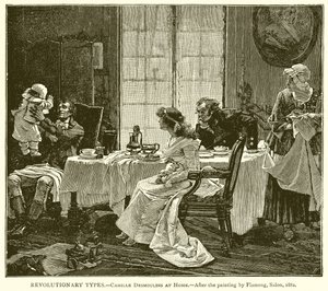 Forradalmi típusok. - Camille Desmoulins otthon alkotó: English School