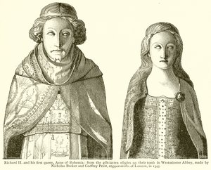 Richard II és első királynője, Cseh Anna alkotó: English School