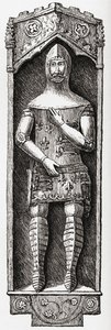 Richard Plantagenet, J. R. Green „Az angol nép rövid története” című művéből, 1893-ban alkotó: English School
