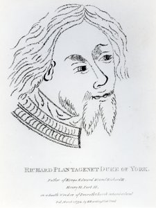 Yorki Richárd, York 3. hercege, 1792-ben megjelent (metszet) alkotó: English School