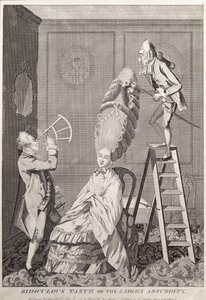 Nevetséges íz vagy a hölgyek Abszurd, kocsma. A. Darly, London, 1771 alkotó: English School