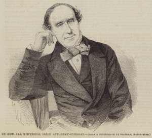 Tisztelt Jas Whiteside, ír főügyész (metszet) alkotó: English School
