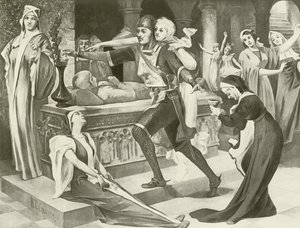 Ördög Róbert, III. felvonás iii. jelenet (mélynyomás) alkotó: English School