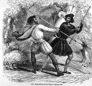 Robin Hood és a Tanner a negyed személyzetével alkotó: English School
