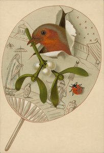 Robin és fagyöngy (chromolitho) alkotó: English School