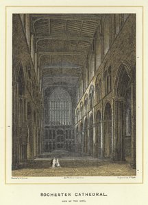 Rochesteri katedrális, kilátás a hajóra alkotó: English School