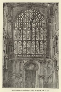 Rochesteri katedrális, a hajó nyugati ablaka alkotó: English School