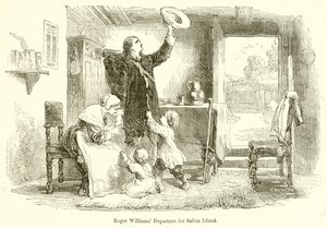 Roger Williams Indulás Salem-szigetre alkotó: English School