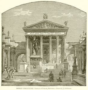 Római szerkezet. - Pallas temploma, felújítva alkotó: English School