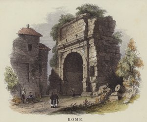 Róma (színes metszet) alkotó: English School