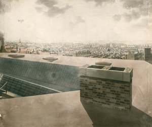 Tetőtéri kilátás Londonra alkotó: English School