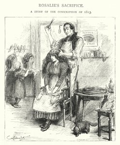 Rosalie áldozata, Az 1813-as hadkötelezettség története (metszet) alkotó: English School