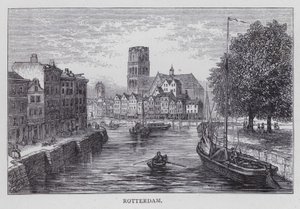 Rotterdam (metszet) alkotó: English School